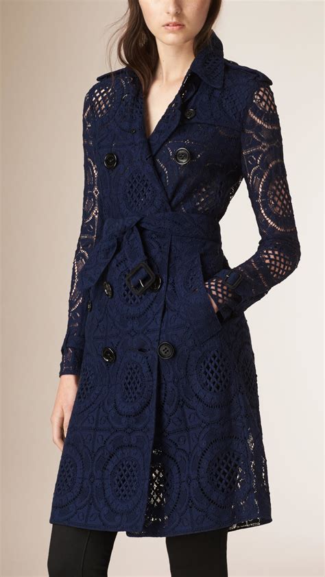 burberry lace trench coat|burberry trench coats damen.